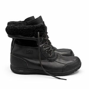 UGG Black Lace-Up Boots